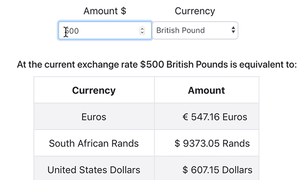 Currency Converter / Three Card Monte
