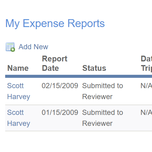 Expense Reports